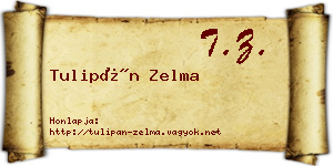 Tulipán Zelma névjegykártya